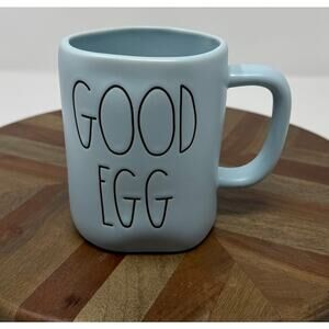 Rae Dunn By Magenta Easter Egg Blue GOOD EGG Ceramic Mug Farmhouse Kitchen Decor